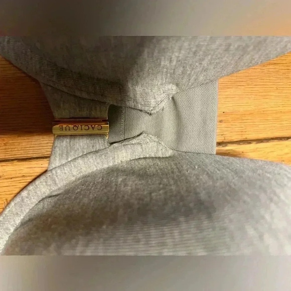 cacique bra Size 42H Gray Padded Gold Latch Lightly Lined T-shirt - Picture 2 of 8